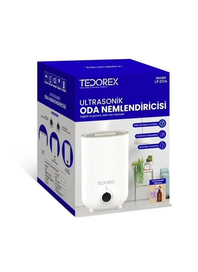 Tedorex LP-2111A Ultrasonik Hava , Oda Nemlendirici 2.6 Lt