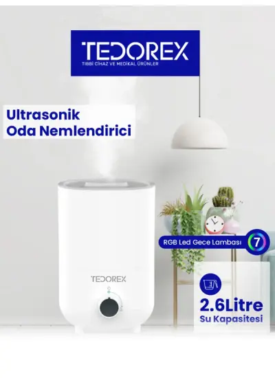 Tedorex LP-2111A Ultrasonik Hava , Oda Nemlendirici 2.6 Lt