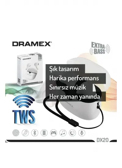 Dramex DX20 Dokunmatik Bluetooth Kulaklık