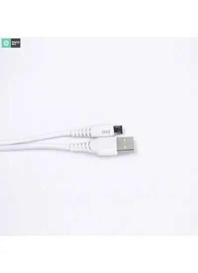 Dvip S01M 6A 67W Usb-A To Micro 1 M Beyaz Data Ve Hızlı Şarj Kablosu