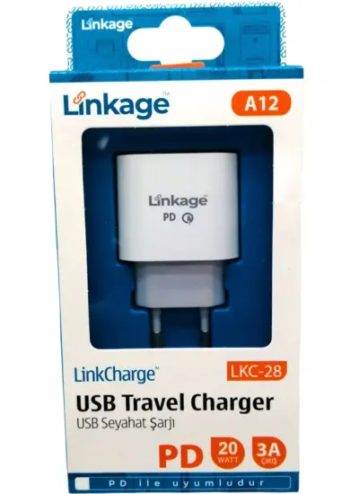 Linkage PD Quick Charge 3A/20W 1XUSB Şarj Başlık Lkc-28