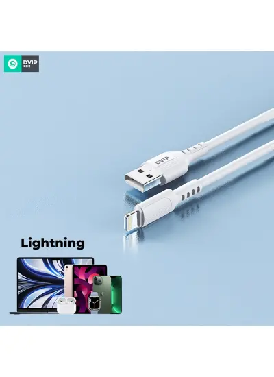 Dvıp L13 6A 110W Usb-a To Lightning Data ve Hızlı Şarj Kablosu