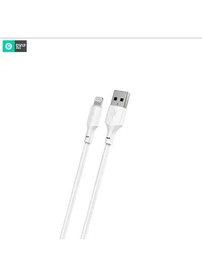 Dvip N13 2.4A Usb-A To Lightning Kablolu Hızlı Beyaz Şarj Aleti Seti