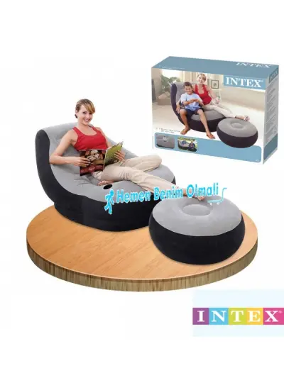 İntex Bb-02 102cm X 137cm X 79cm Şişme Yatak Intex Çok Fonksiyonlu Şişme Koltuk