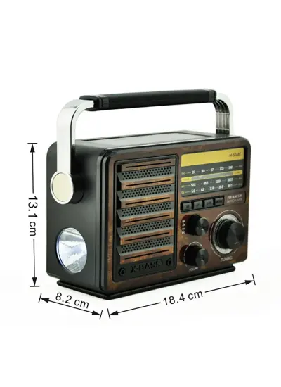 Nostaljik Klasik Radyo Bluetooth ve Fener Destekli M-536BT