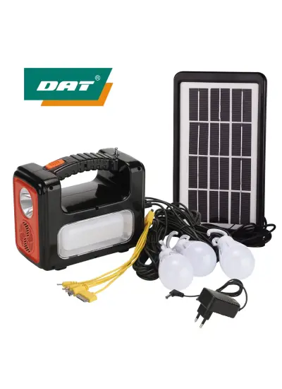 Dat Solar Kamp Lambası Acil Durum Işığı Şarjlı Bt/usb/sd/fm Dat At-9011b