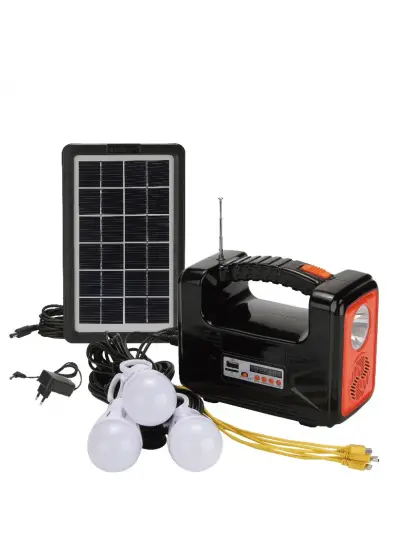 Dat Solar Kamp Lambası Acil Durum Işığı Şarjlı Bt/usb/sd/fm Dat At-9011b