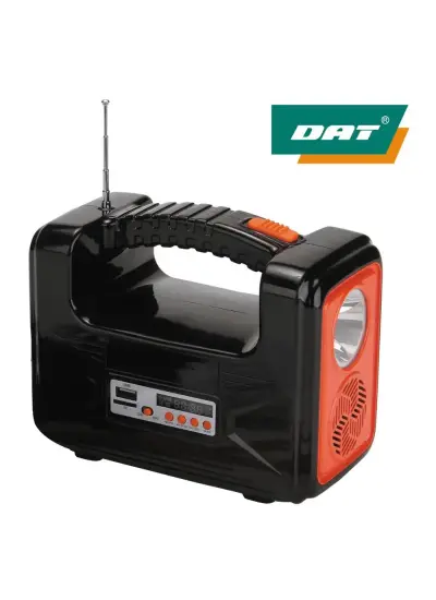 Dat Solar Kamp Lambası Acil Durum Işığı Şarjlı Bt/usb/sd/fm Dat At-9011b