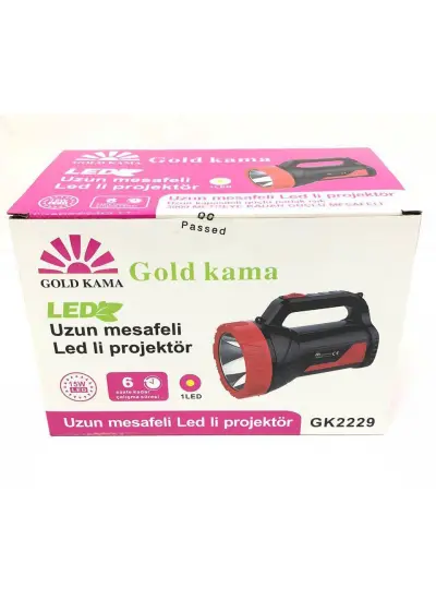 Gold Kama Uzun Mesafeli 15W Led El Feneri Gk-2229