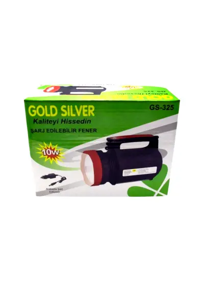 Gold Silver Gs-325 10 Watt Şarjlı Projektör El Feneri