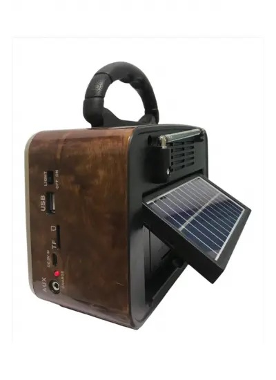 Everton Rt-819 Solar Paneli Nostaljık Fm/aux/usb Radyo Müzik Çalar