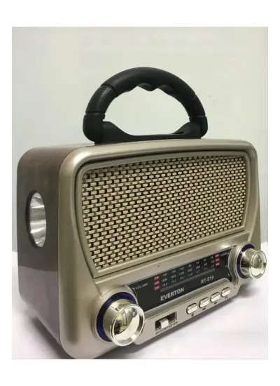 Everton Rt-819 Solar Paneli Nostaljık Fm/aux/usb Radyo Müzik Çalar