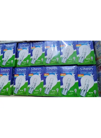 Sinka  Tasarruflu Halojen Ampul E27 82 Watt 10 Adet