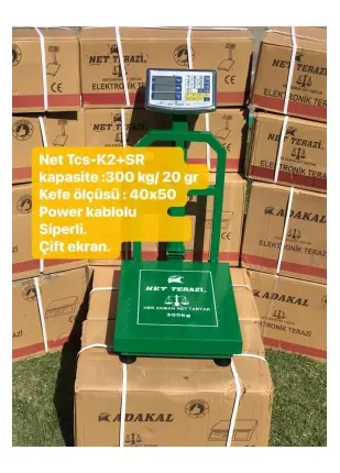 Net Terazi 300Kg 20Gr Siperli Hassasiyetli Terazi Kafe Ölçüsü 40x50 Manav Terazisi