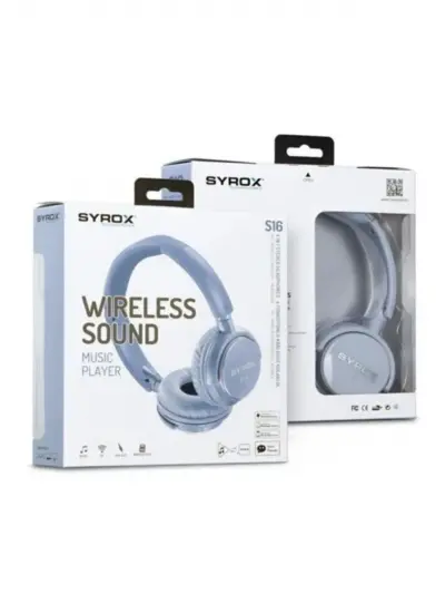 Syrox S16M Mavi Bluetooth Kulaklık