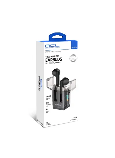 Acl ACB-56 5.3 Versiyon Type-C Şarj Girişli True Wireless Kulakiçi Bluetooth Kulaklık