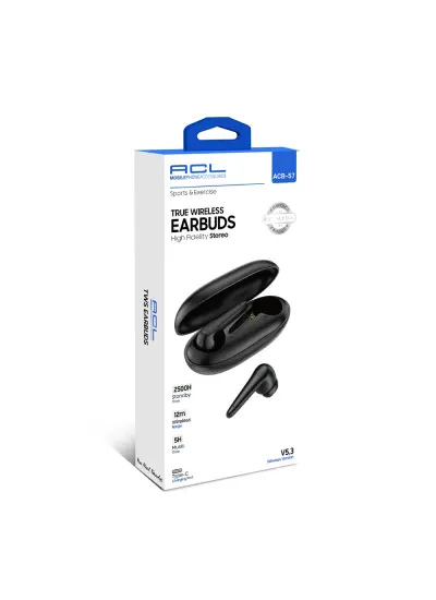 Acl ACB-57 5.3 Versiyon Type-C Şarj Girişli True Wireless Kulakiçi Bluetooth Kulaklık