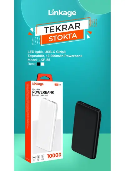 Linkage LKP-55 10.000 Mah Taşınabilir Powerbank