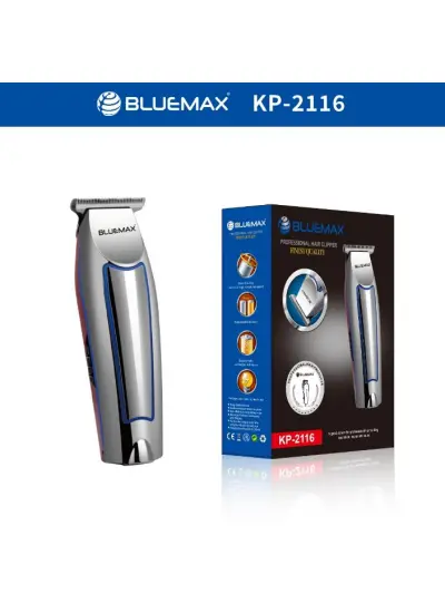 Bluemax Keskin Bıçaklı Ense Saç Sakal Kullanımına Uygun Profesyonel Tıraş Makinesi