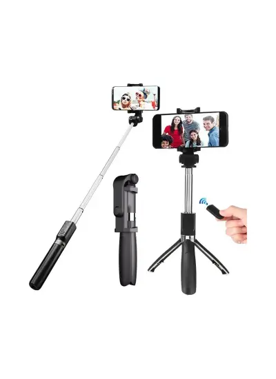 Blic UltraTekno Uzaktan Kumandalı Bluetooth Selfie Çubuğu 3 Ayaklı 60 cm Tripod L01