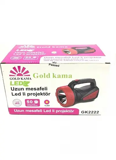 Gold Kama 10W LED El Feneri Şarjli GK-2222