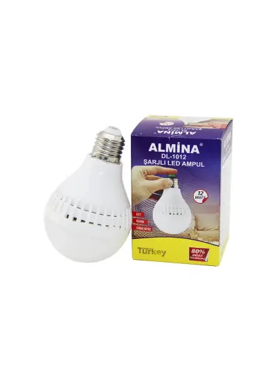 Almina Dl-1012 ( Şarjlı & 12w ) Şarjlı Led Ampul