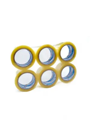 Koli Bandı 45 Mm X 100 Mt Şeffaf Güçlü Yapışkanlı Kopmayan Bant Bandı 6 ADET