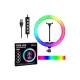 BLİC BLD-03 26cm 10 Inç 26 Cm Rgb Çok Renkli Led Make Up Selfie Işığı Tripot 