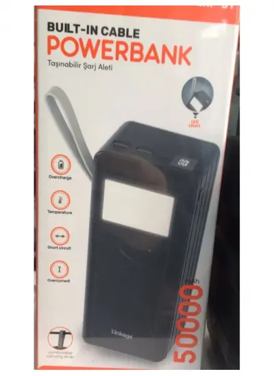 Lkp-31 POWERBANK-50000-MAH-LED Göstergeli El Fenerli Powerbank