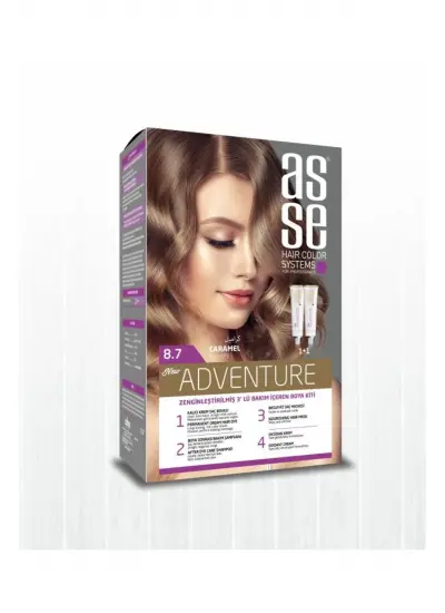 asse Adventure Set Saç Boyası No:8.7 Karamel