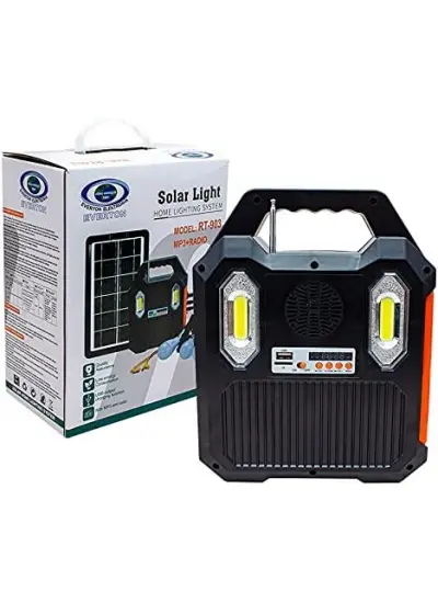 Everton Rt-903bt Solar Kamp Lambası Acil Durum Işığı Şarjlı Beyaz Kırmızı Cob Led