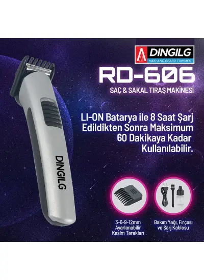 Dıngılg Sakal Tıraş Makinesi Şarjlı Dıngılg Rd-606-1