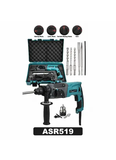 ASSUR Extra Güçlü Metal Şanzıman Profesyonel Kırıcı Delici Hilti Matkap 850 W