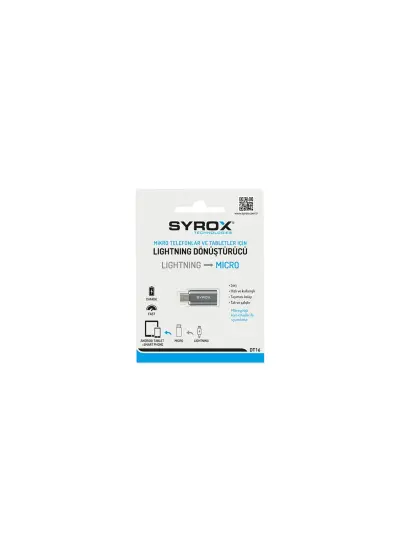 Syrox Dt16 Iphone Lightning Den Micro Usb Ye Dönüştürücü