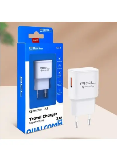 Acl A2 PowerClassic™ Quick Charge 3A Seyahat Şarj Aleti