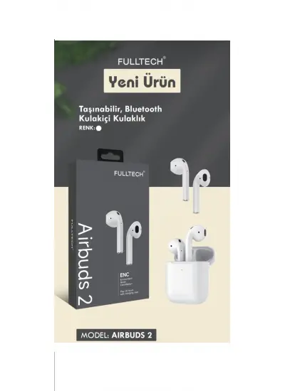 Fulltech Kulakiçi Kulaklık Taşınabilir Wireless Kulaklık AIRBUDS 2