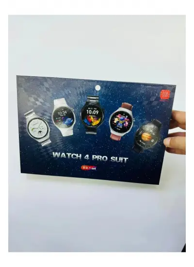 Watch 4 pro Suit 7 Kordonlu Yuvarlak Kasa Erkek Sesli Görüşme Bildirim Alma Nfc Akıllı Saat