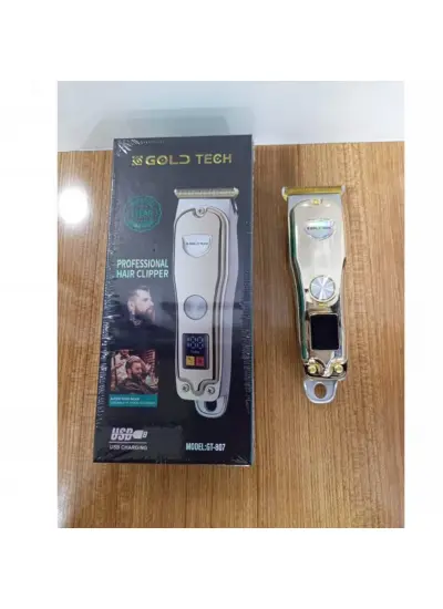 Gold Tech Profesyonel Saç Sakal Tıraş Makinesi Usb Şarj Edilebilir GT-807