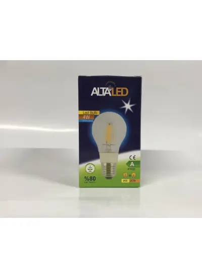 Alta Led 4w Gün Işığı Dekoratif Led Ampul - E27 Normal Duy 3000k 5 li