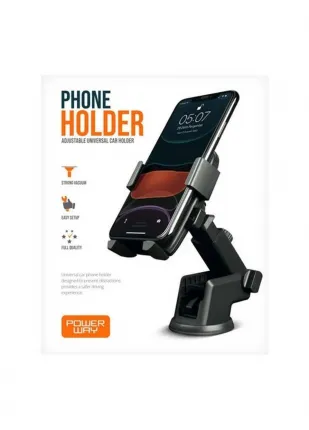 Powerway TT13 Torpido Üstü ve Ön Cam Teleskopik Araç İçi Telefon Tutucu Karbon Fiber Telefon Tutucu Powerway TT13 Torpido Üstü ve Ön Cam Teleskopik Araç İçi Telefon Tutucu Karbon Fiber Telefon Tutucu