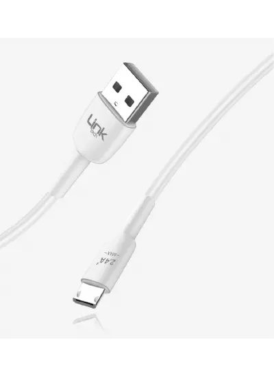 Linktech K600 Safe 2.4A Micro USB Şarj Kablosu