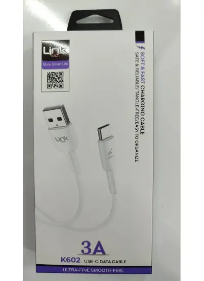 Linktech K602 Safe Type-c Usb Pd 3a Şarj Kablosu