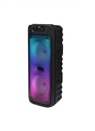 Torima Gts-1703 Mikrofonlu Rgb Ledli Bluetooth Hoparlör Usb-Tf-Fm Radyo Siyah