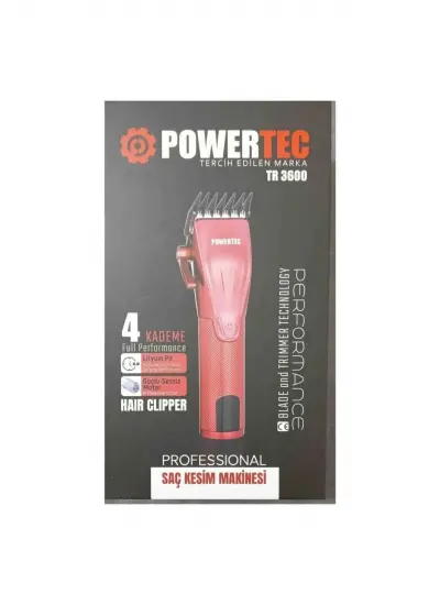 Powertec TR-3600 Saç Tıraş Makinası