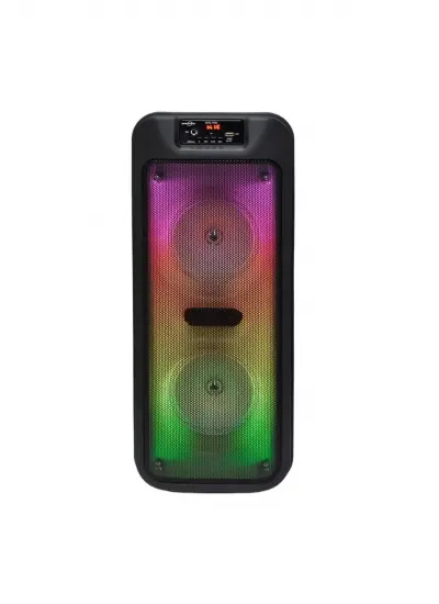 Torima Gts-1703 Mikrofonlu Rgb Ledli Bluetooth Hoparlör Usb-Tf-Fm Radyo Siyah