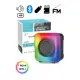 Auris Gts-1373 Rgb Işıklı Ses Bombası Hafıza Kartı Usb Radio Mini Bluetooth Hoparlör 3" Inç