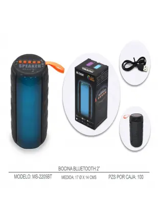 Blic Ms-2205bt Aux/usb/tf Kart Gırış Rgb Led Işıklı Bluetooth Hoparlör