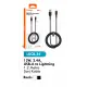 Linkage Lkcb-34 Şarj Kablosu 12W, 2.4A, USB-A to Lightning 1.2 Metre Şarj Kablo