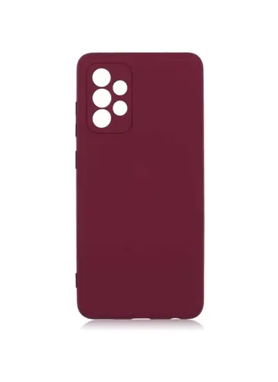 Samsung Galaxy A71 Kılıf Premium Rubber Silikon - Bordo