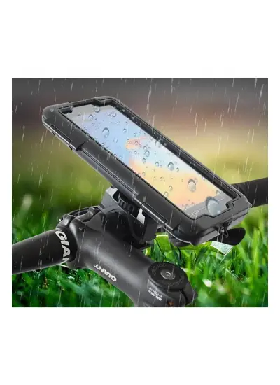 Acl T-70 Motosiklet Telefon Tutucu Waterproof Su Geçirmez Direksiyon Montajlı